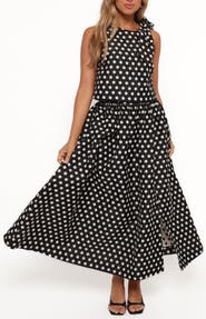 Petal & Pup Rhea Polka Dot Sleeveless Top & Maxi Skirt
