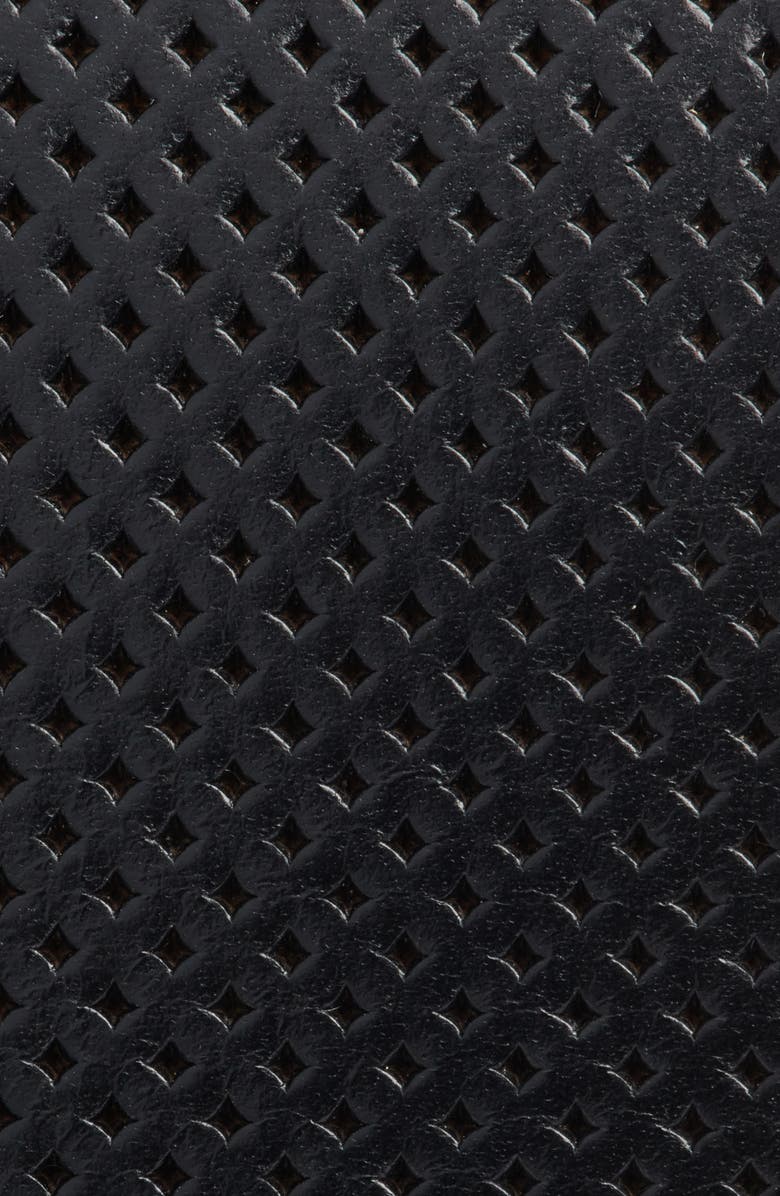 Nordstrom Brian Perforated Leather Belt, Alternate, color, Black