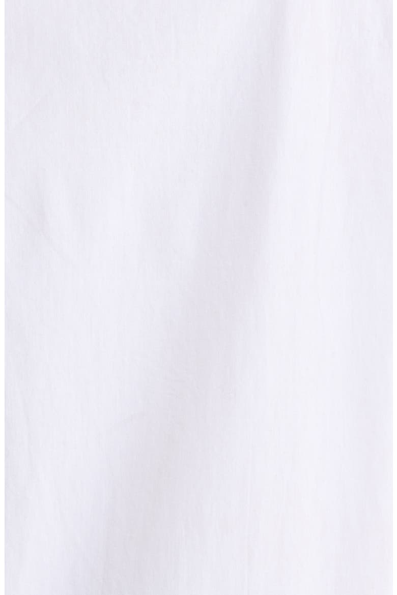 Classic Piped Cotton Nightshirt, Alternate, color, WHITE- RED BOW