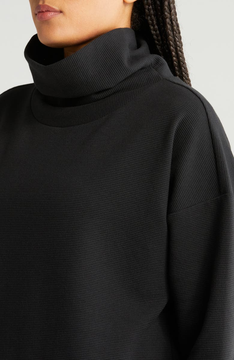 Zella Downtown Ottoman Turtleneck Sweatshirt, Alternate, color,
