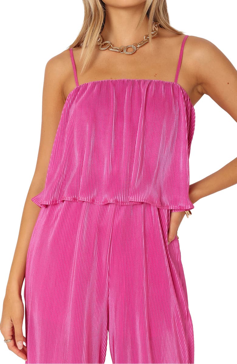 Petal & Pup Jillian Plissé Jumpsuit, Alternate, color, Orchid
