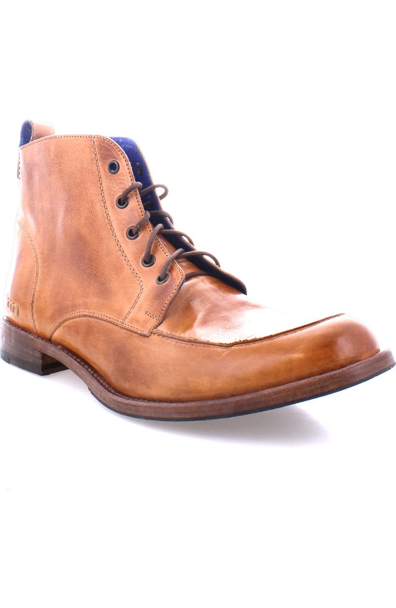 Bed Stu Lincoln II Moc-Toe Boot, Main, color, Tan Rustic