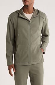 90 DEGREE BY REFLEX Oberon Jacquard Full Zip Hoodie