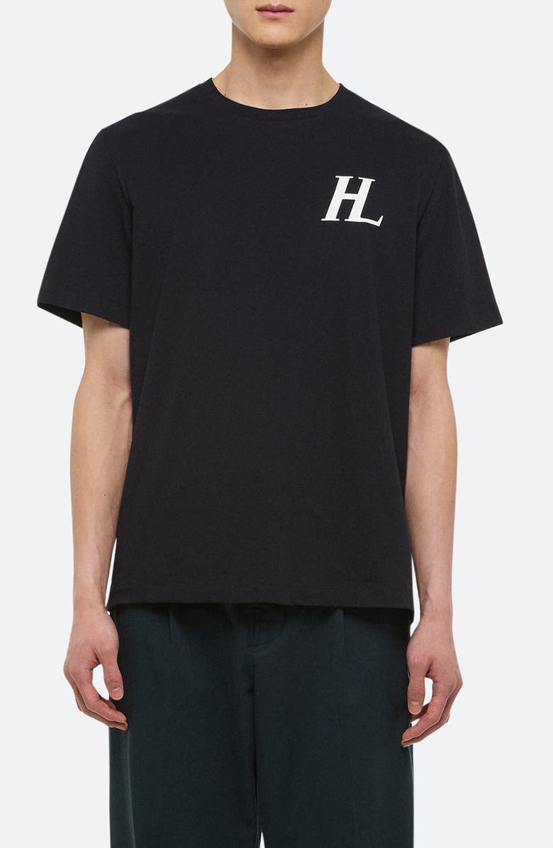 Helmut Lang Capsule Logo Graphic T-Shirt, Main, color, Black