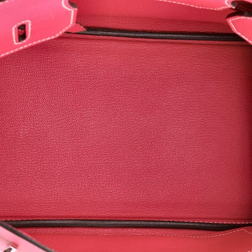 Pre-owned Hermes Hermes Birkin Handbag Pink Epsom With Palladium Hardware 30