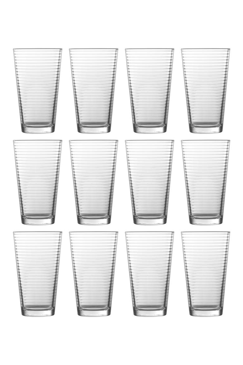 Arcade Mixing Pint Glass Set of 12, Main, color, CLEAR
