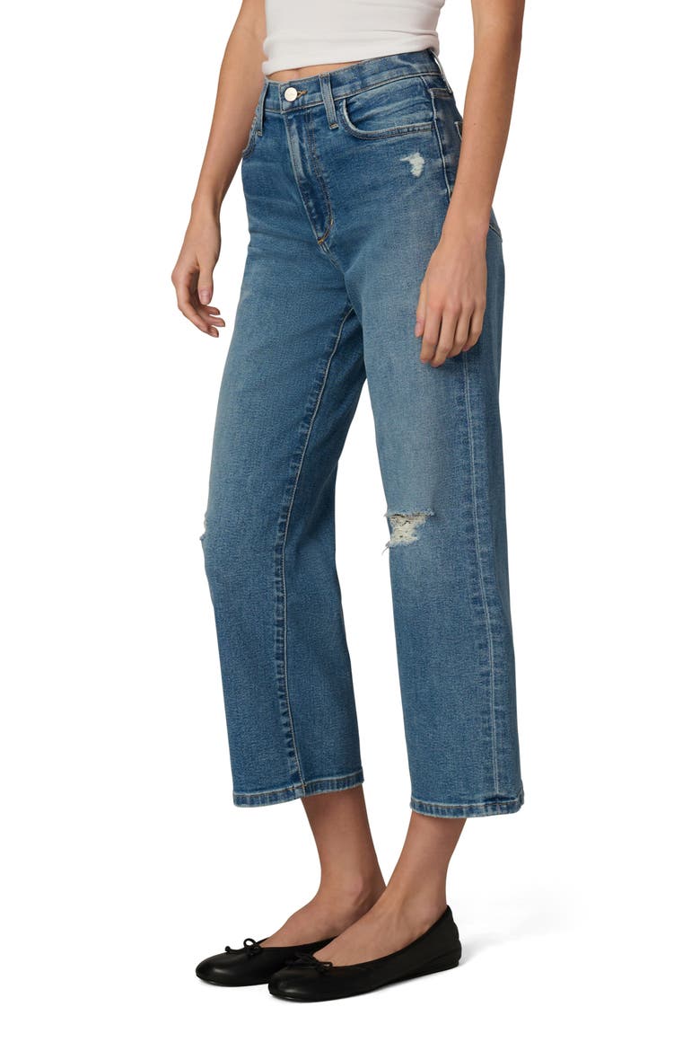 The Blake Ripped High Waist Crop Wide Leg Jeans, Alternate, color, LUCULENT