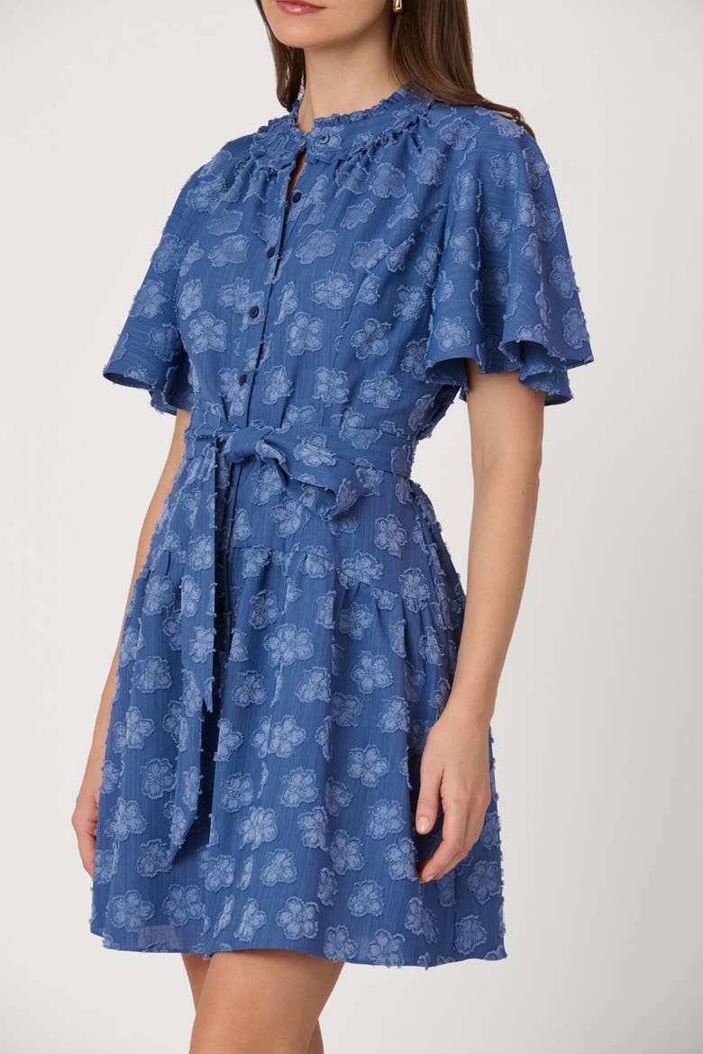 Chiffon Clip Lynn Dress, Alternate, color, Steel Blue