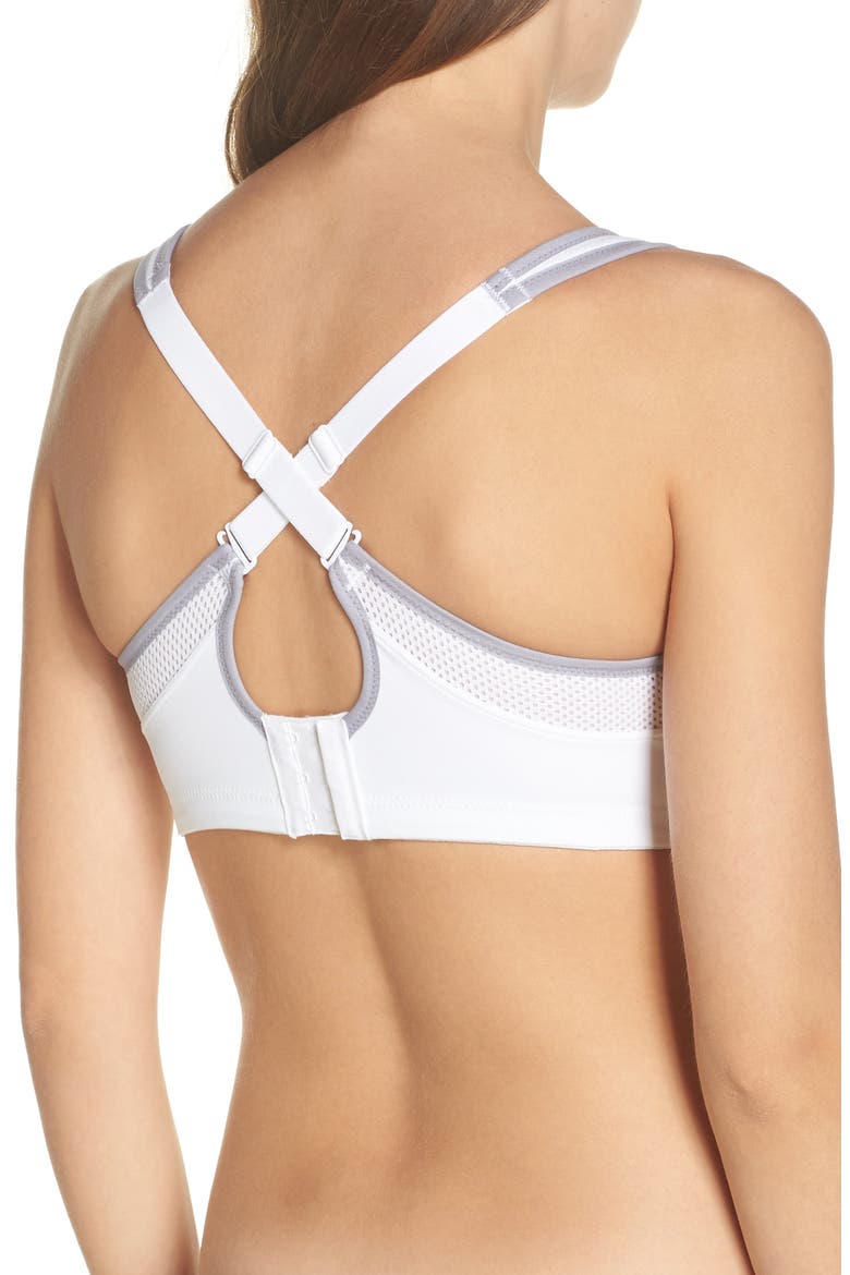 Lindsay Sport Underwire T-Shirt Bra, Alternate, color, WHITE/ LILAC GRAY
