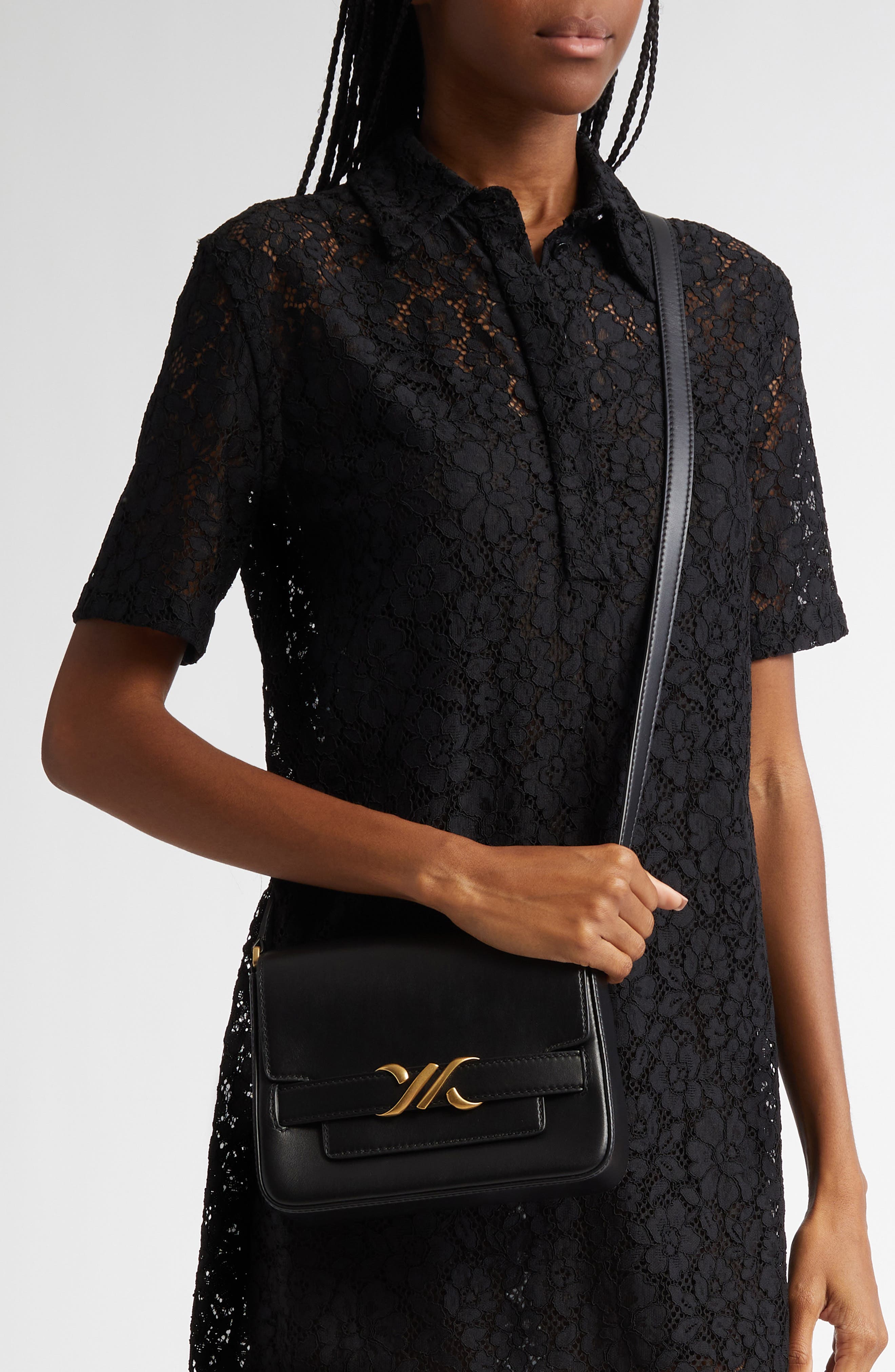 Proenza Schouler Box Leather Shoulder Bag, Alternate, color, 