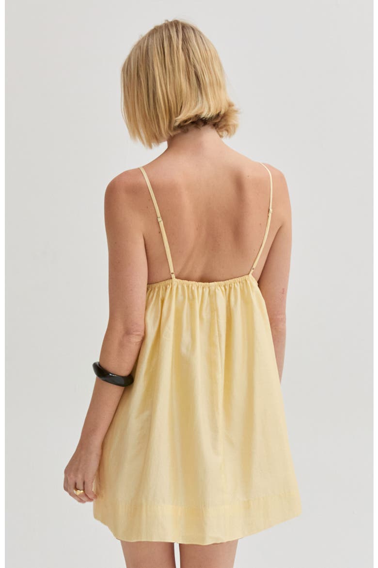 Babydoll Tencel Blend Mini Dress, Alternate, color, Butter