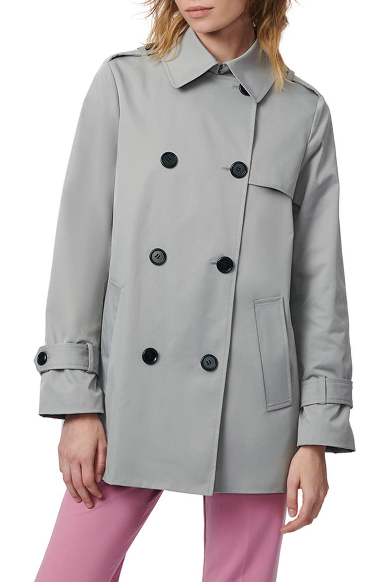 Trench Jacket, Main, color, GREY GOOSE