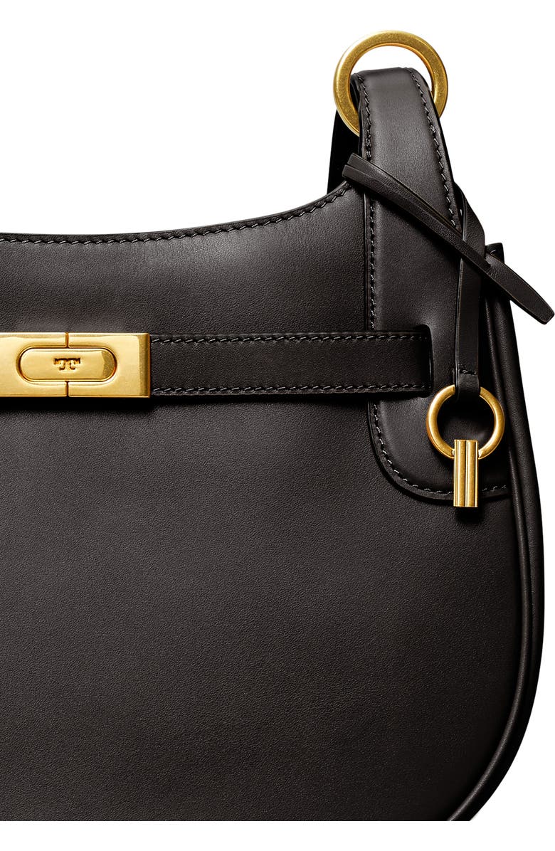 Tory Burch Lee Radziwill Leather Saddle Bag, Alternate, color,