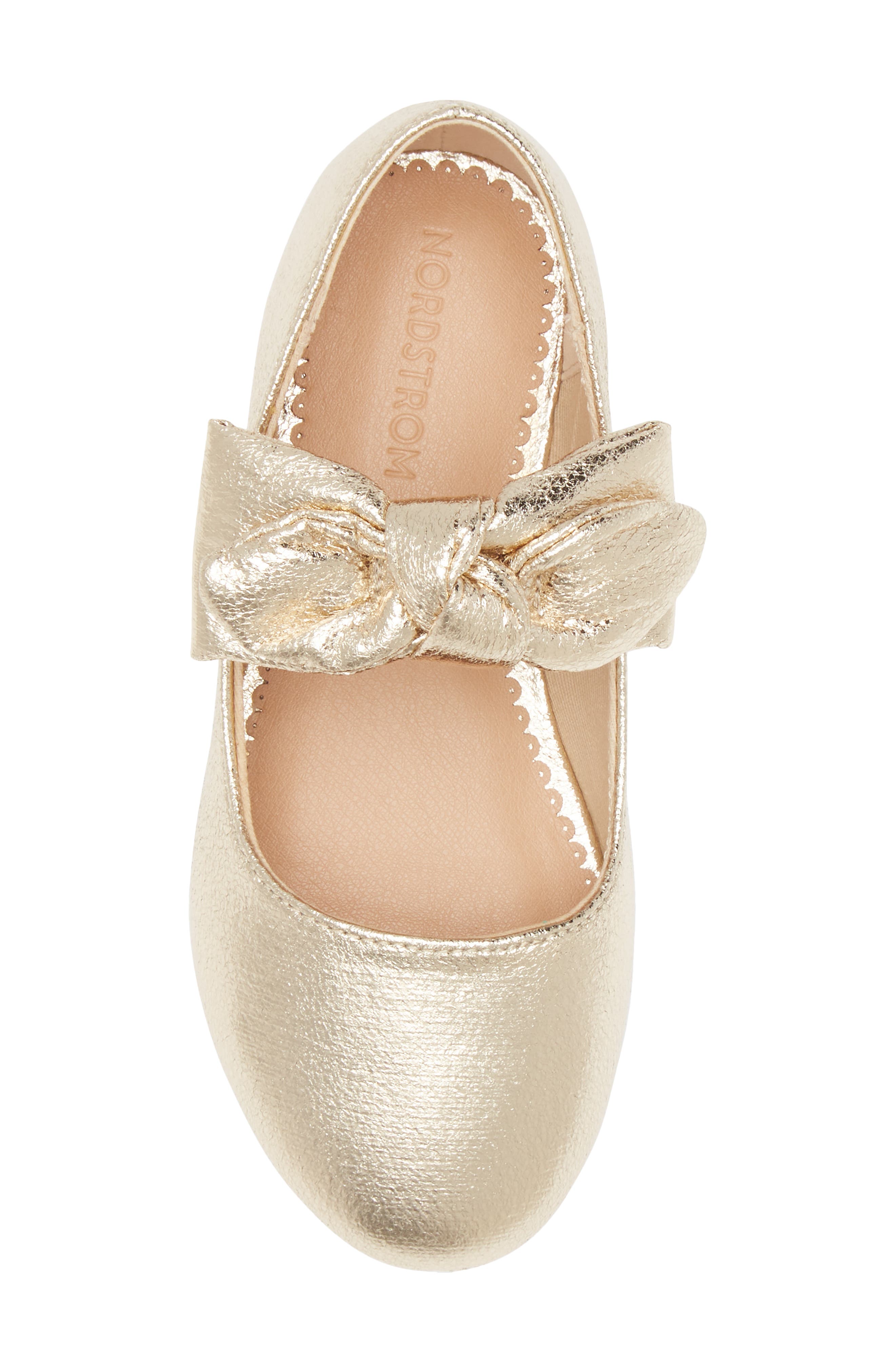 Kids' Clover Mary Jane Flat, Alternate, color, GOLD METALLIC