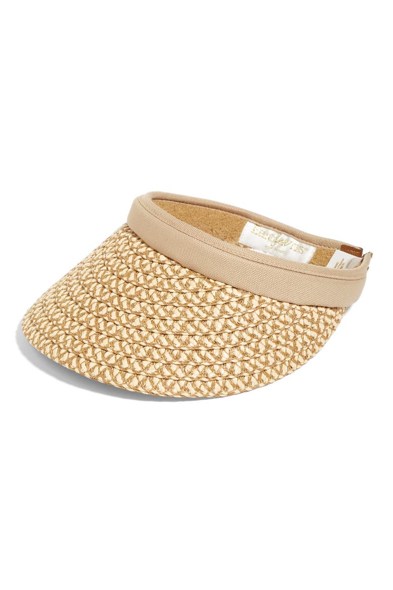 Bradfield Packable Visor, Main, color, PEANUT