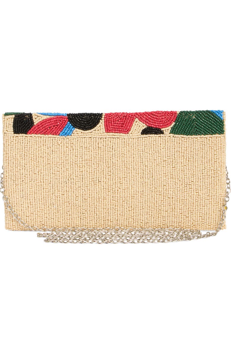 Collection XIIX Geo Floral Beaded Clutch, Alternate, color, Floral Multi