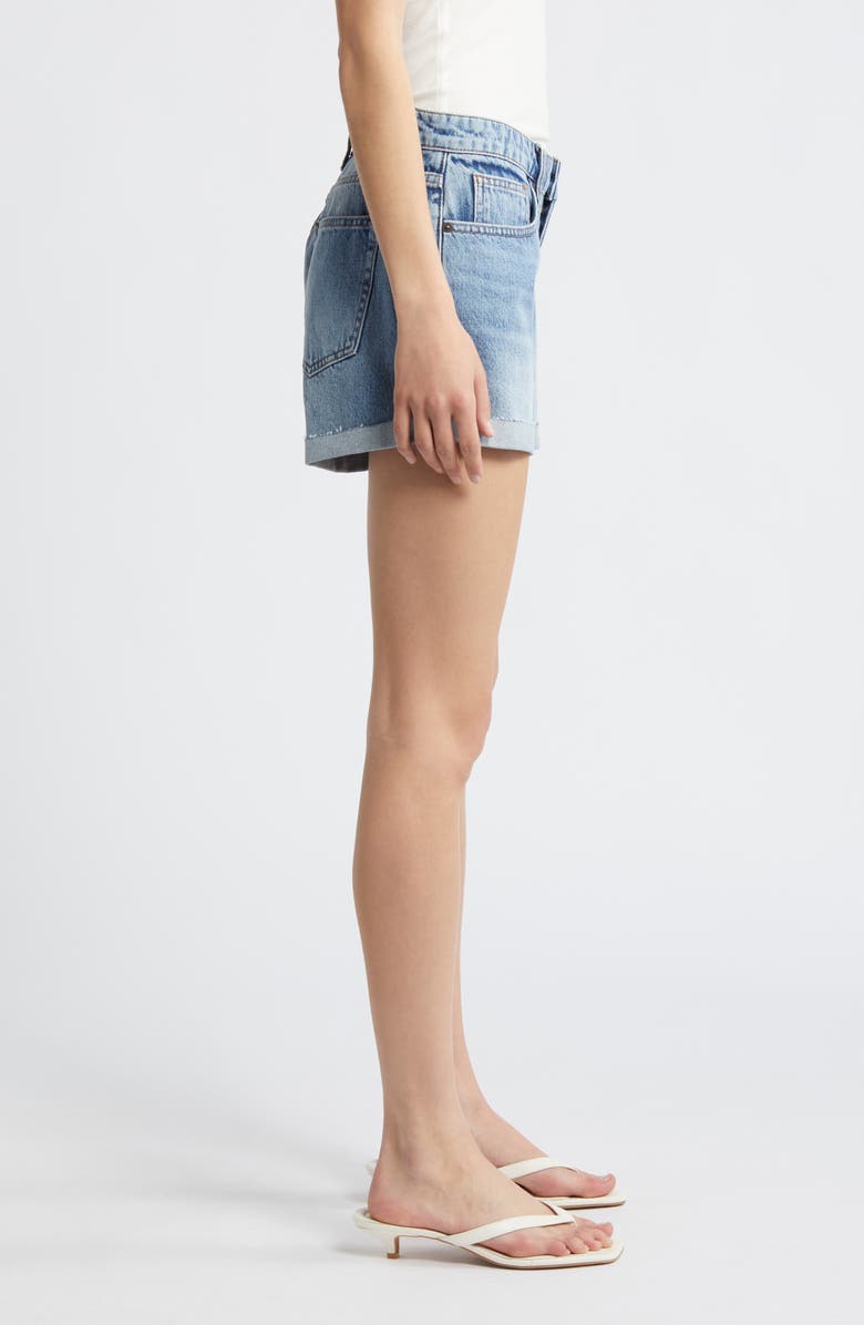 FRAME Le Grand Garcon High Waist Denim Shorts, Alternate, color, 