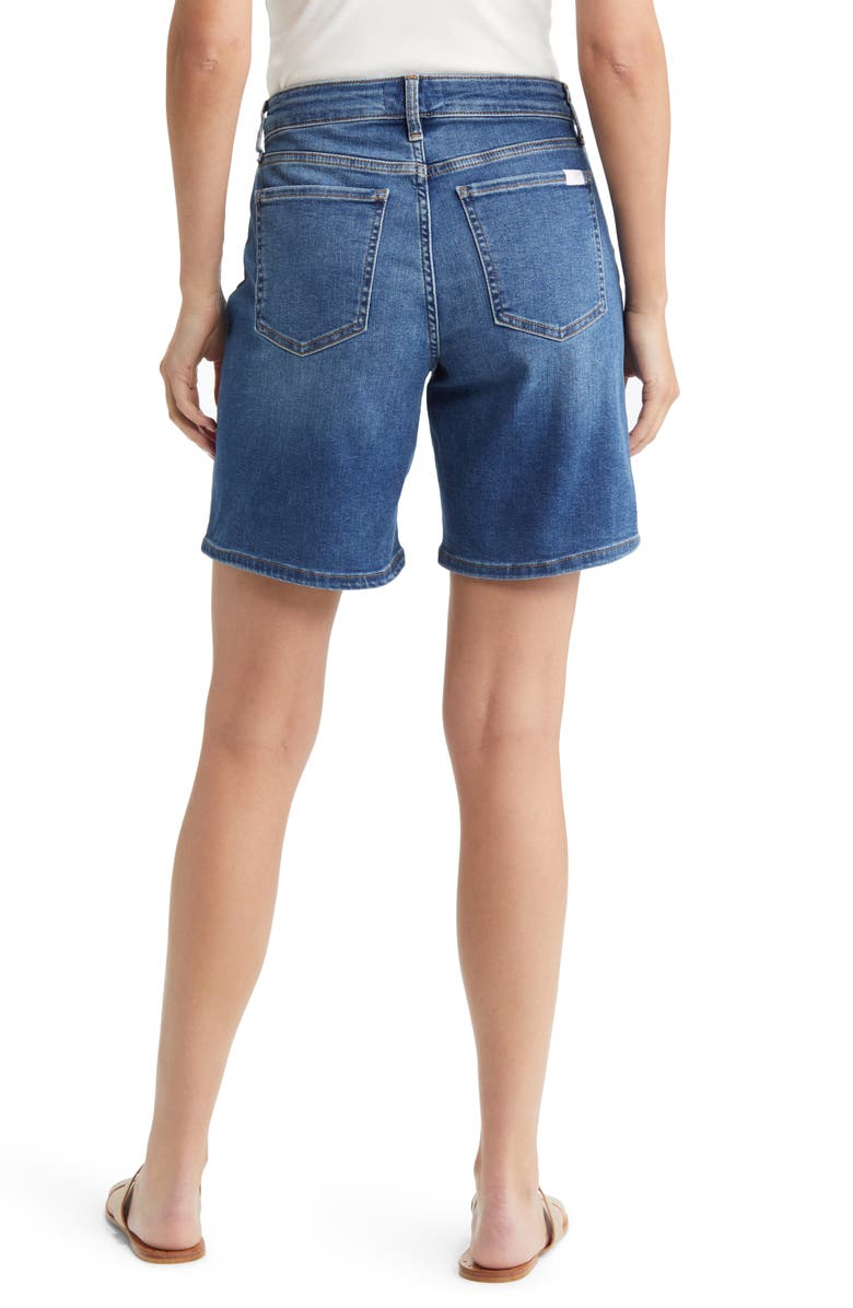 JEN7 by 7 For All Mankind Boyfriend Mid Thigh Denim Shorts, Alternate, color, 