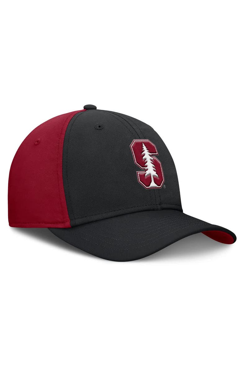 Nike Men's Nike Black/Cardinal Stanford Cardinal 2025 Sideline Rise Local Performance Flex Hat, Alternate, color, Black