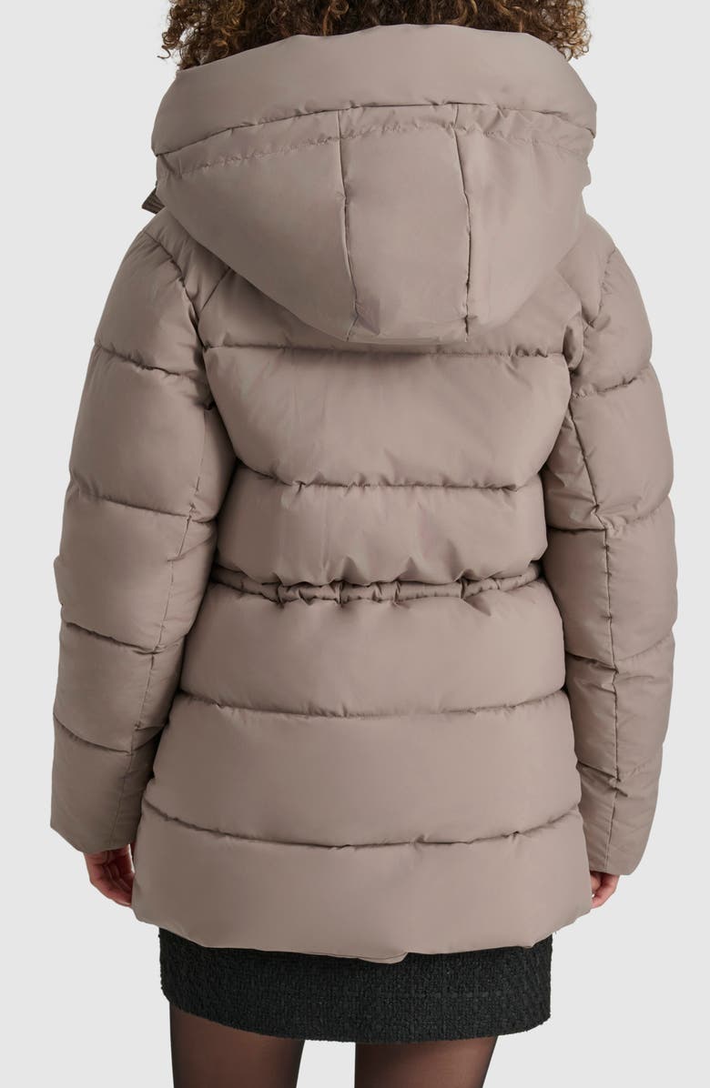 DKNY Stretch Puffer Jacket, Alternate, color, Thistle