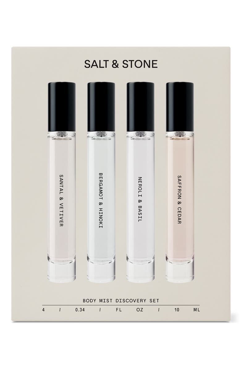 SALT & STONE 4-Piece Mini Body Mist Discovery Set $48 Value, Alternate, color,