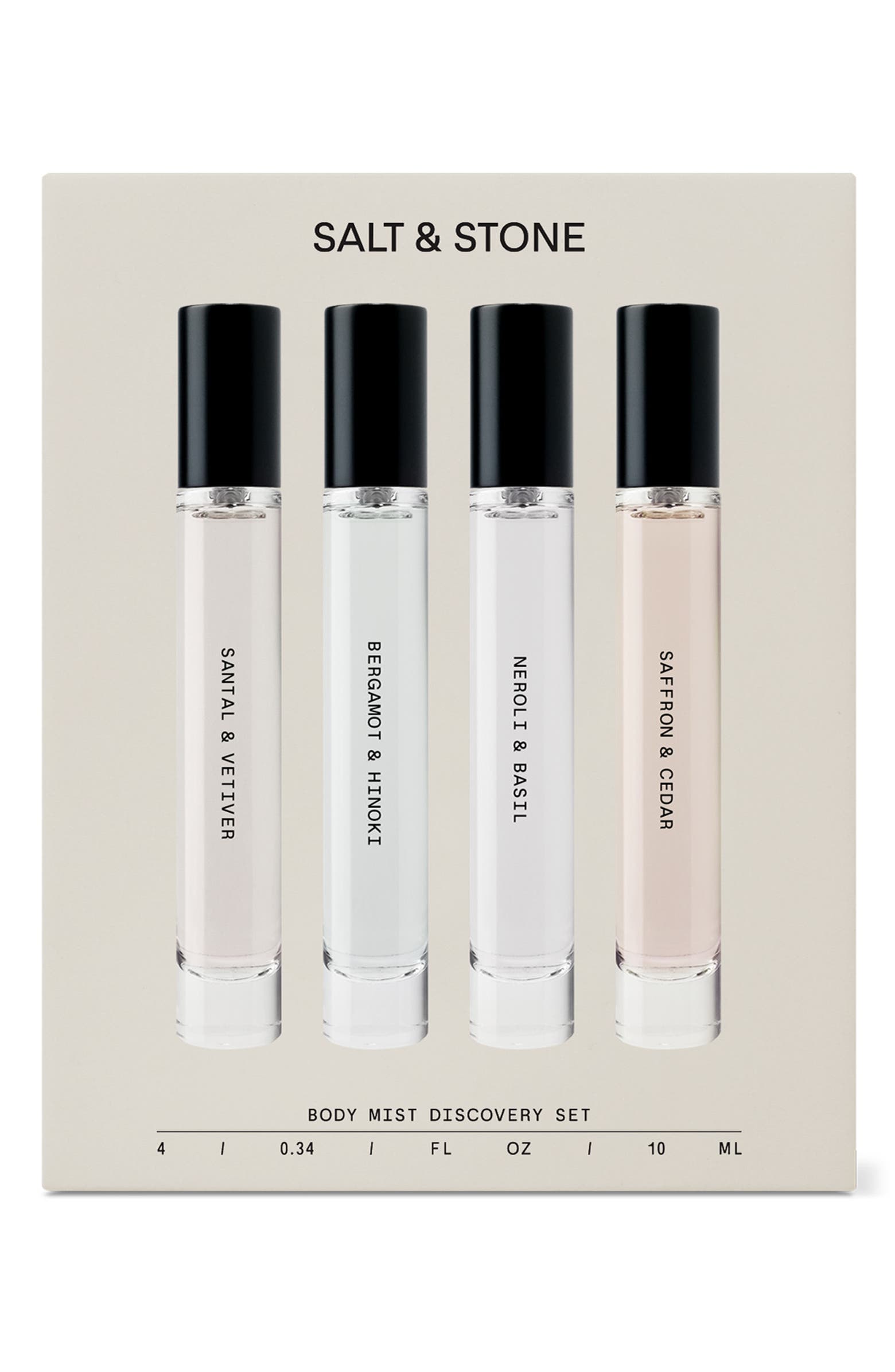 Mini Body Spray Set SALT & STONE 4-Piece Mini Body Mist Discovery Set $48 Value | Nordstrom