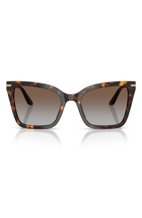 53mm Gradient Square Sunglasses