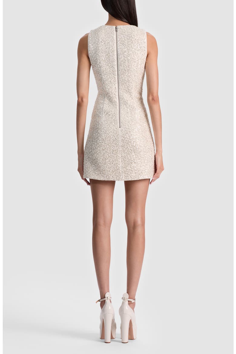 Cade Sequin & Bead Embellished Minidress, Alternate, color, OFF WHITE