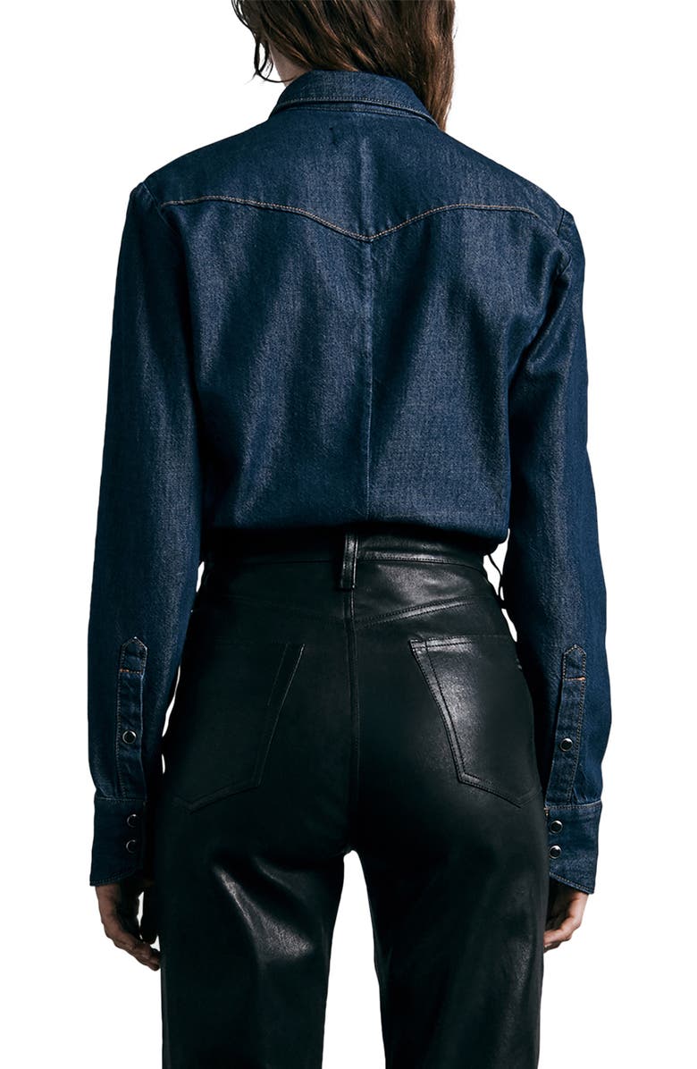 rag & bone ICONS Wyatt Western Denim Shirt, Alternate, color,