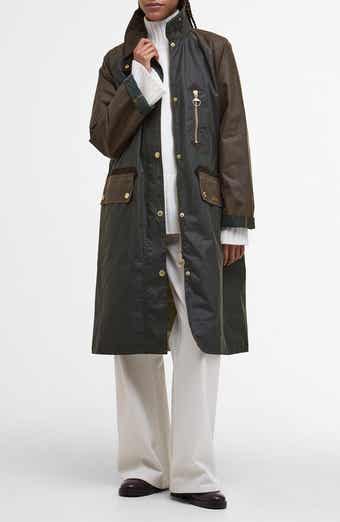 Barbour Evette Water Repellent Waxed Car Coat