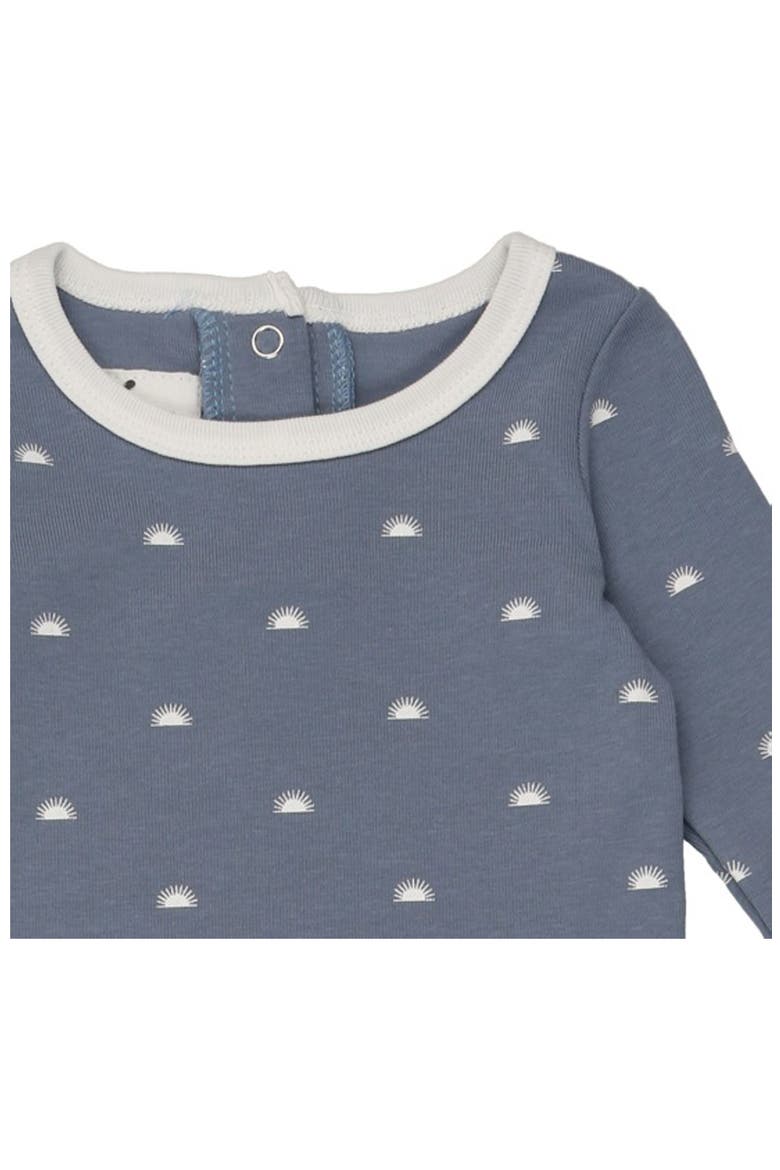 Sun Print Cotton Knit Top & Leggings, Alternate, color, BLUE