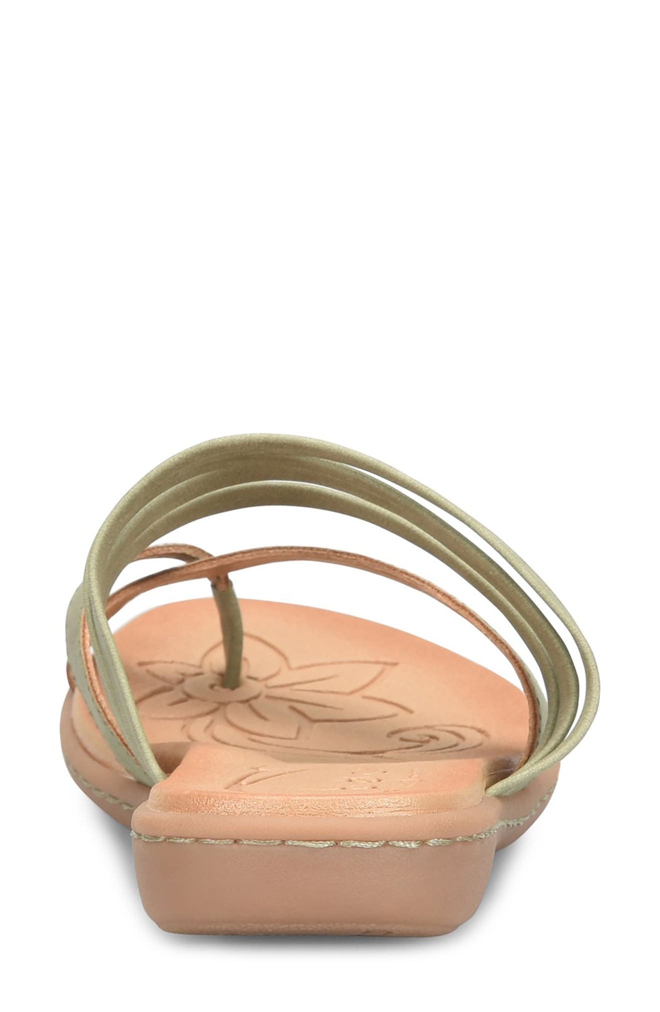 B O C BY BØRN Alisha Toe Loop Sandal, Alternate, color, Light Green Nubuck