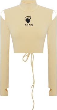 PCFG Cotton Long Sleeve Crop Top