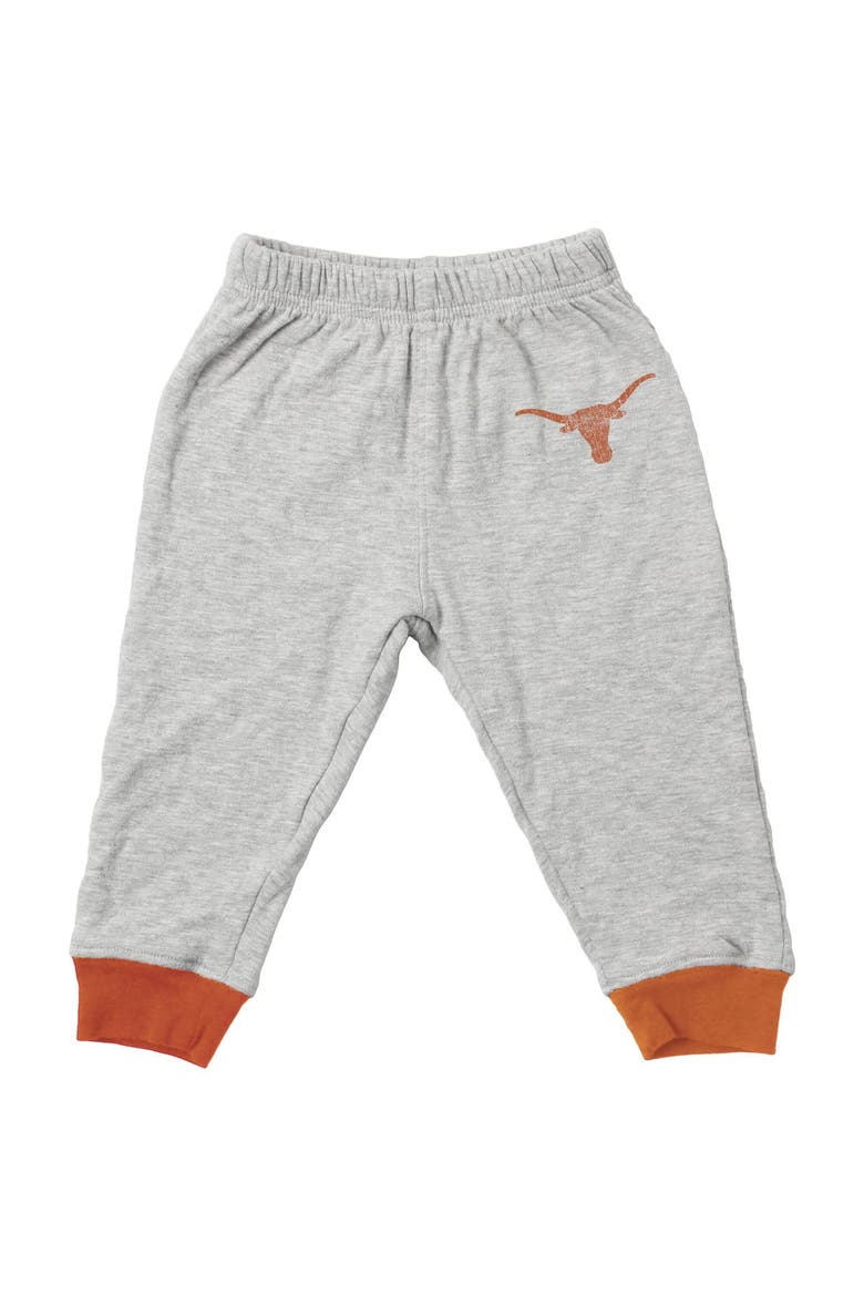 Infant Wes & Willy  Heather Gray Texas Longhorns Jie Jie Hopper Set, Alternate, color, Heather Gray
