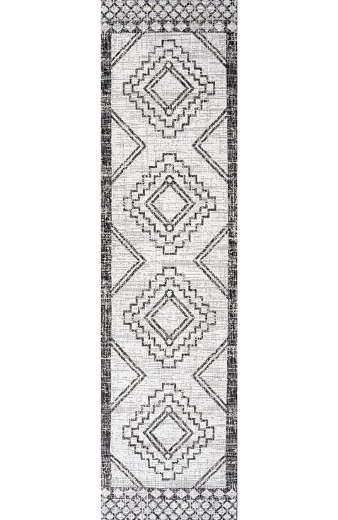 Marokko Diamond  Medallion Indoor/Outdoor Area Rug