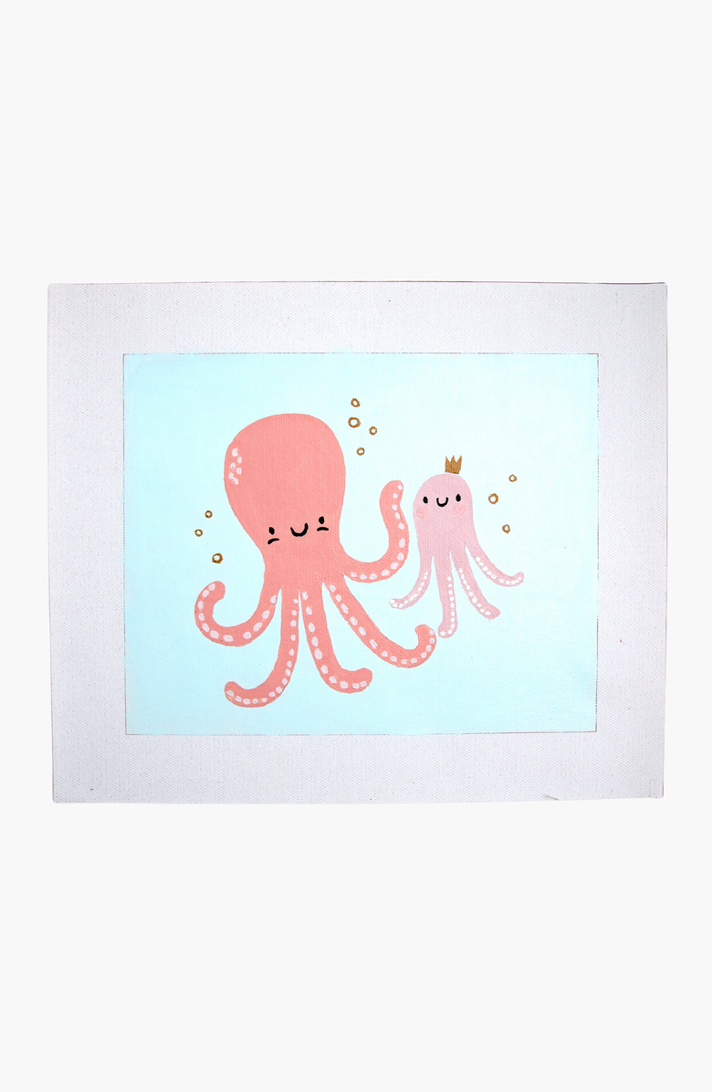 Pink Picasso Kits Olivia Octopus Paint-by-Numbers Kit, Alternate, color, Pink / Light Blue