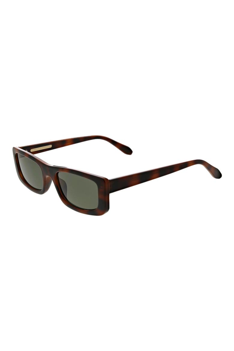 54mm Slim Flat Top Sunglasses, Main, color, TORTOISE