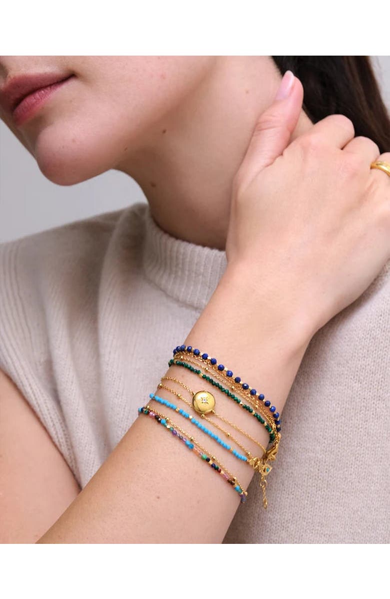 Astley Clarke Gold Fine Biography Malachite Bracelet, Alternate, color, Malachite