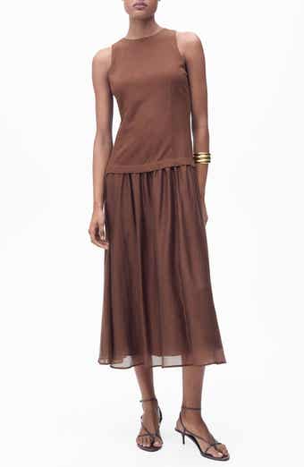 MANGO Sleeveless Midi Dress