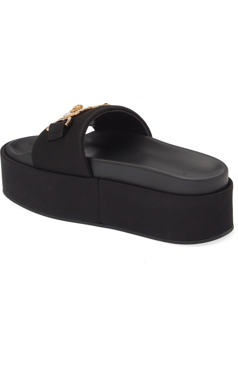 Versace Medusa Platform Slide Sandal, Alternate, color,