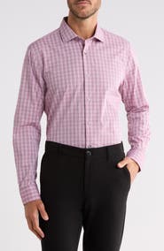 Perry Ellis Tonal Check Print Slim Fit Dress Shirt
