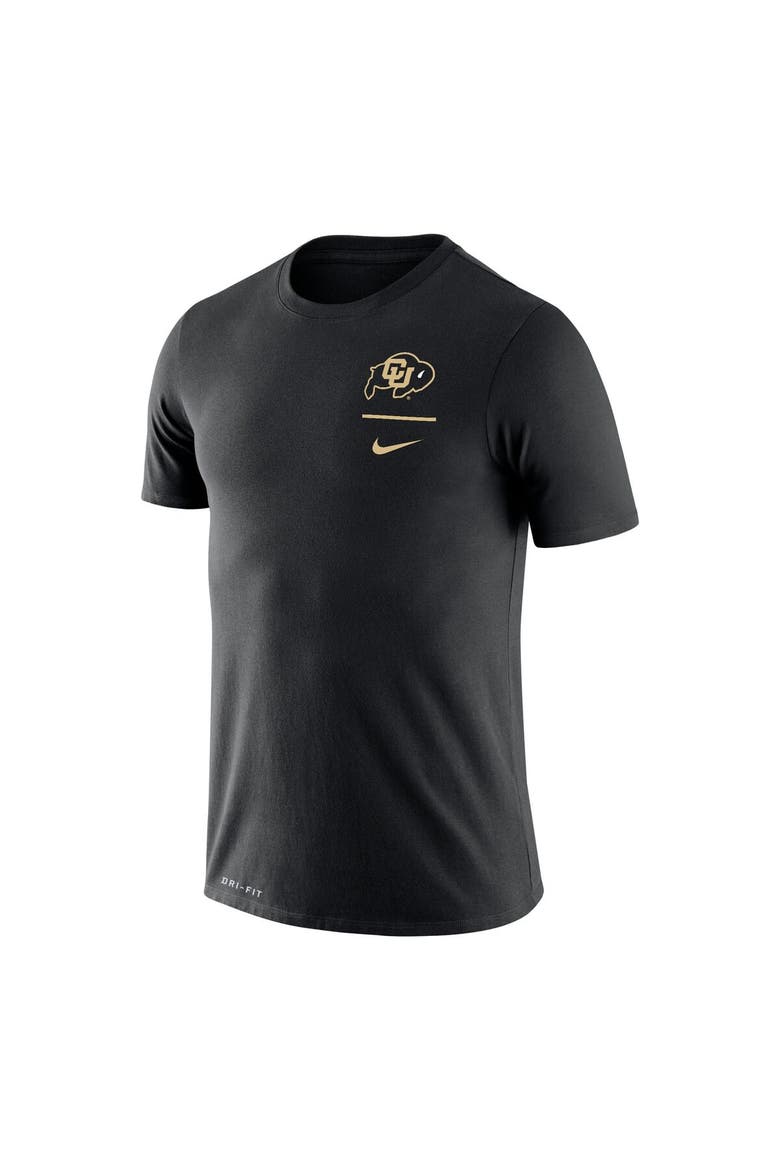 Men's Nike Black Colorado Buffaloes Logo Stack Legend Performance T-Shirt, Alternate, color, Black