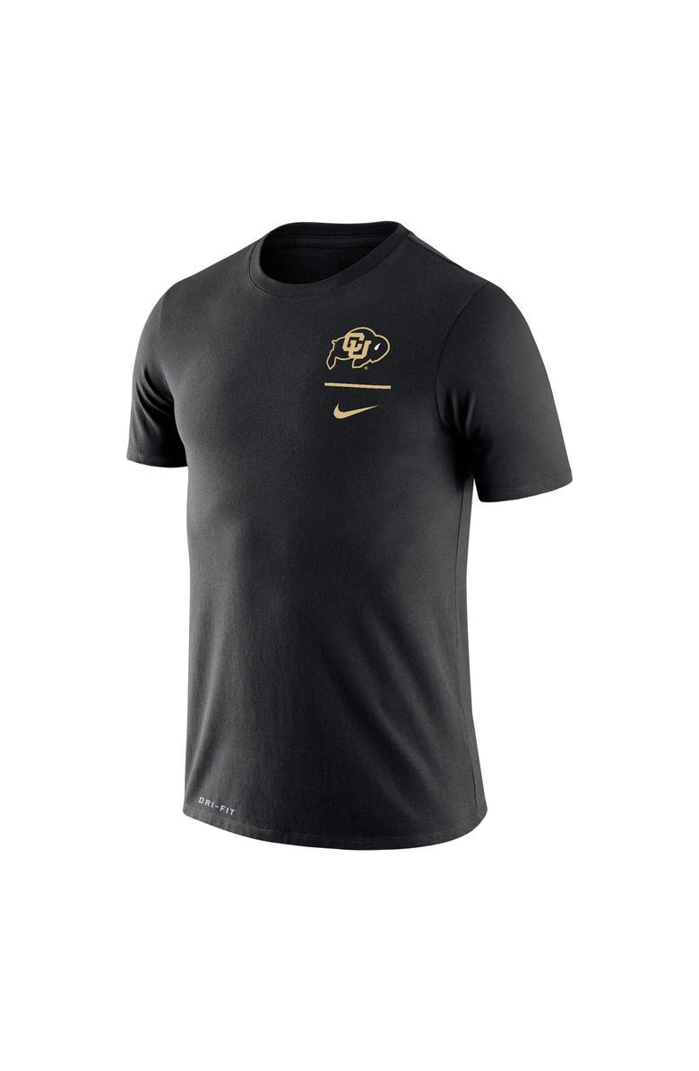 Nike Men's Nike Black Colorado Buffaloes Logo Stack Legend Performance T-Shirt, Alternate, color, 