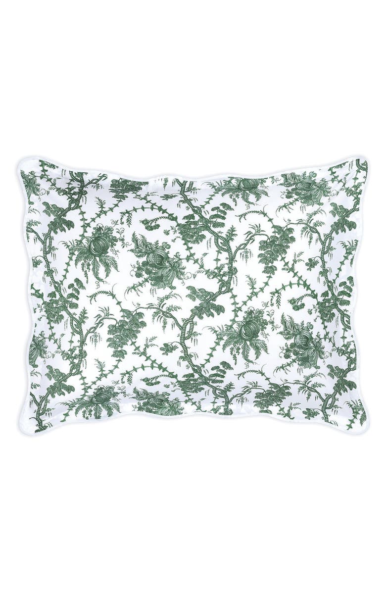 Matouk San Cristobal Toile Cotton Pillow Sham, Main, color, 