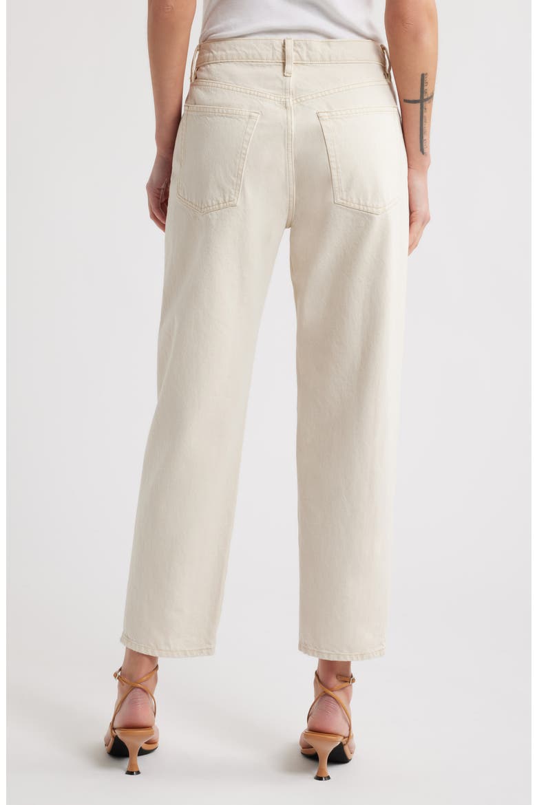 The Candle High Waist Barrel Jeans, Alternate, color, BUTTER
