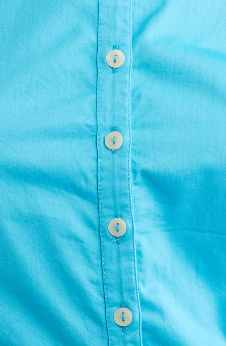 Damson Madder Anke Organic Cotton Button-Up Shirt, Alternate, color, Blue