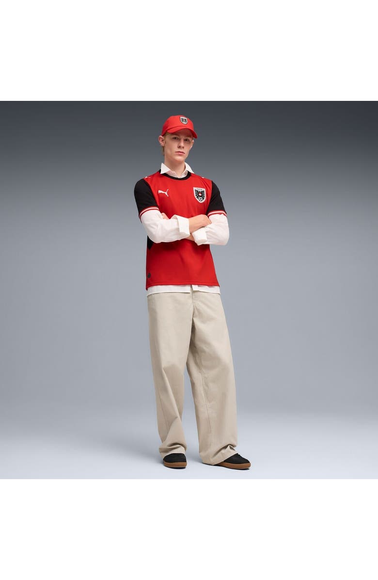 PUMA Men's Puma Red Austria National Team 2026 Home Replica Jersey, Alternate, color, Red