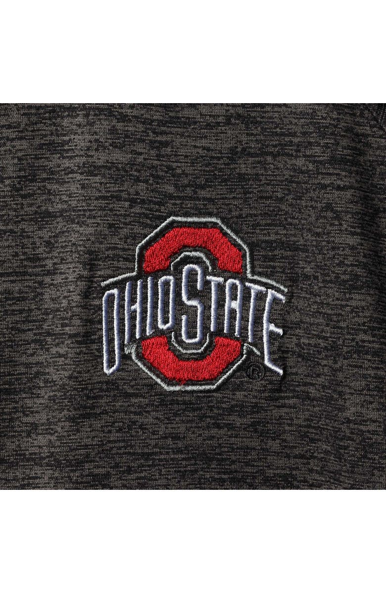 COLOSSEUM Men's Colosseum Heathered Black Ohio State Buckeyes Big & Tall Down Swing Polo, Alternate, color, Heather Black