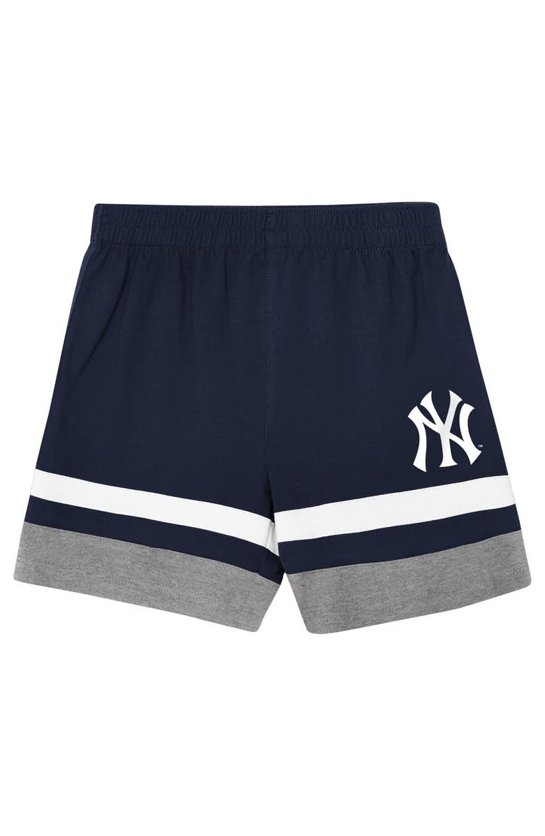 Outerstuff Toddler Outerstuff Navy New York Yankees Ground Ball T-Shirt & Shorts Set, Alternate, color, Navy
