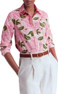 Boden Sienna Floral Print Cotton Button-Up Shirt